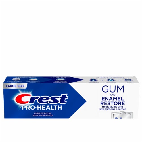 Crest Pro-Health Enamel Repair and Gum Toothpaste Anti cavity, Antibacterial Fluoride Perspective: left