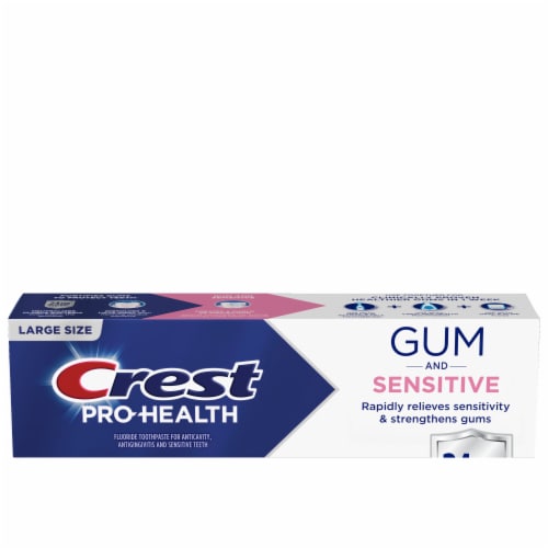 Crest Pro-Health Sensitive and Gum All Day Protection Anti cavity Toothpaste Perspective: left