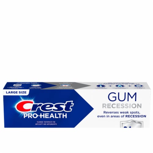 Crest Pro-Health Gum Rescue Toothpaste Anti cavity, Antibacterial Fluoridee Perspective: left