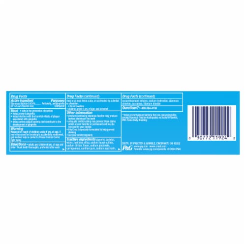 Crest Pro-Health Maximum Cavity Protection Toothpaste Perspective: left