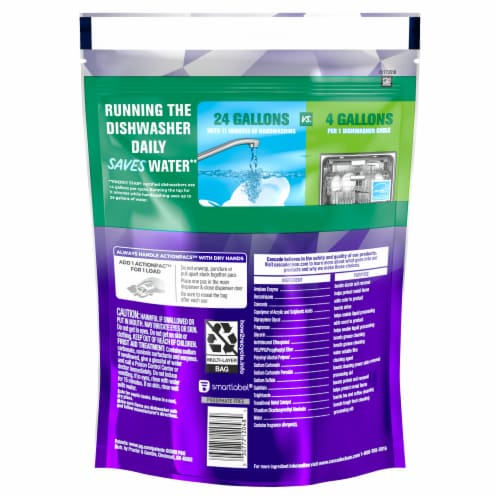 Cascade Platinum Plus ActionPacs Fresh Scent Dishwasher Detergent Pods Perspective: left