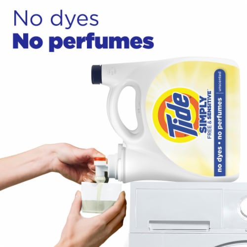 Tide Simply Free & Sensitive Liquid Laundry Detergent Perspective: left