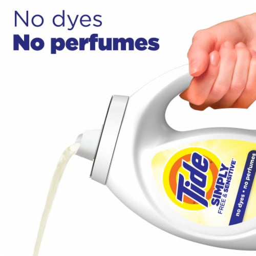 Tide Simply Free & Sensitive Liquid Laundry Detergent Perspective: left