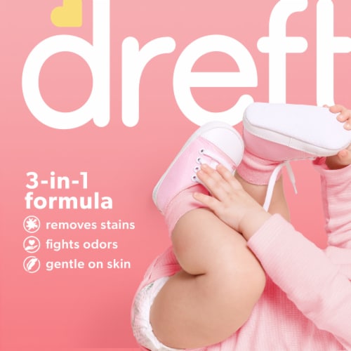 Dreft Newborn Baby Lightly Scented Liquid Laundry Detergent Perspective: left