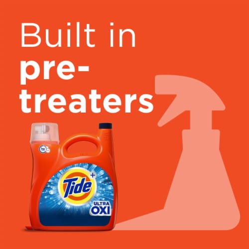 Tide With Ultra Oxi Original Scent Liquid Laundry Detergent Perspective: left