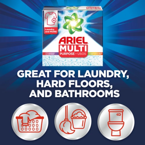 Ariel Original Scent Multi Purpose Powder Laundry Detergent Perspective: left