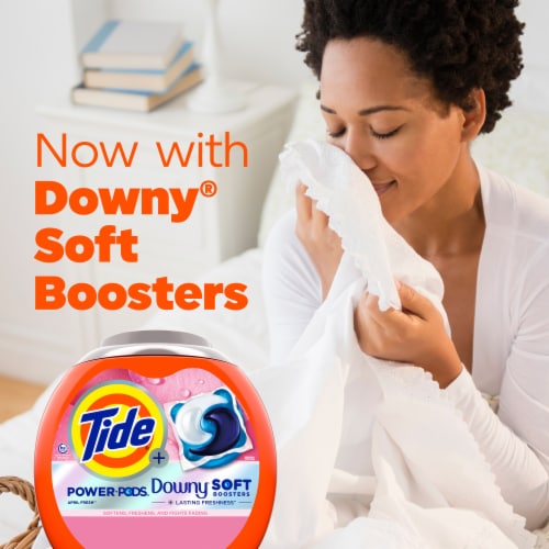 Tide Pods With Downy April Fresh Laundry Detergent Pods Perspective: left