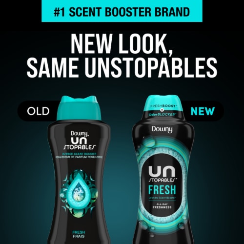 Downy Unstopables Fresh In-Wash Scent Booster Beads Perspective: left