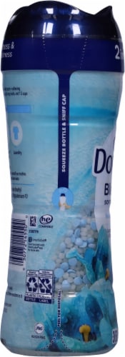 Downy® Comfy Cozy™ 2-in-1 Softness Light Scent Meadow Rain In-Wash Scent Booster Beads Perspective: left