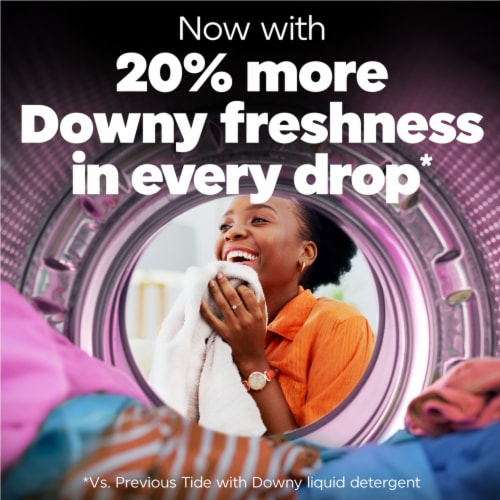 Tide With Downy April Fresh Liquid Laundry Detergent Perspective: left
