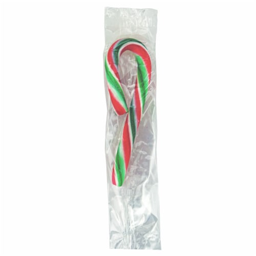 Spangler® Peppermint Mini Holiday Candy Canes Box Perspective: left