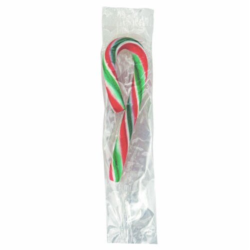 Spangler® Peppermint Mini Holiday Candy Canes Box Perspective: left