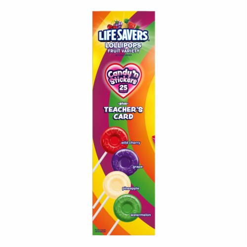 Life Savers® Lollipops Fruity Valentine's Day Candy Box Perspective: left