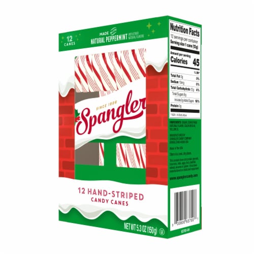 Spangler® Peppermint Candy Canes Perspective: left