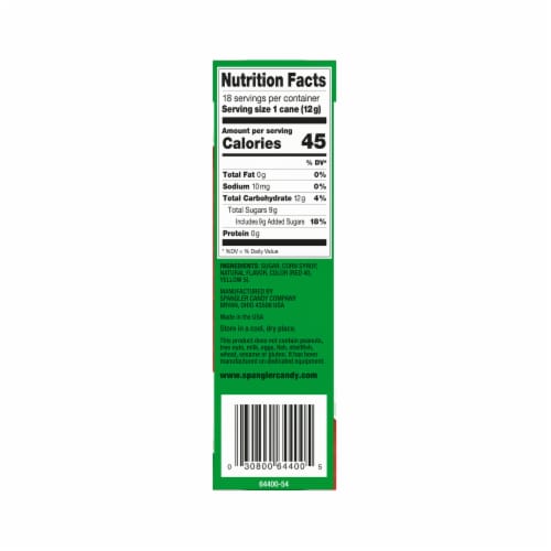 Spangler® Holiday Natural Peppermint Candy Canes Perspective: left