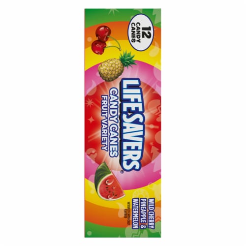 Life Savers® Fruity Candy Canes Holiday Box Perspective: left