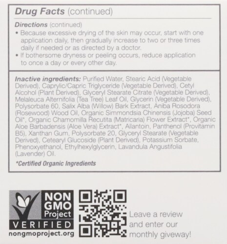Derma-E Very Clear Moisturizing Cream Perspective: left