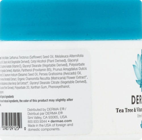 Derma-E Tea Tree & E Antiseptic Creme Perspective: left