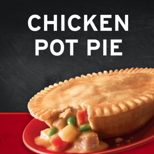Banquet Chicken Pot Pie Frozen Pot Pie Dinner Perspective: left