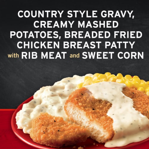 Banquet Chicken Fried Chicken Frozen Meal Perspective: left