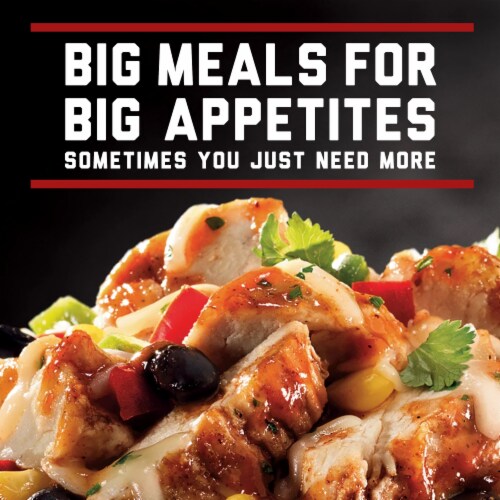 Banquet Mega Bowls Chicken Fajita Frozen Meal Perspective: left