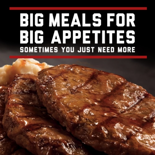Banquet Mega Meal Salisbury Steak Frozen Meal Perspective: left