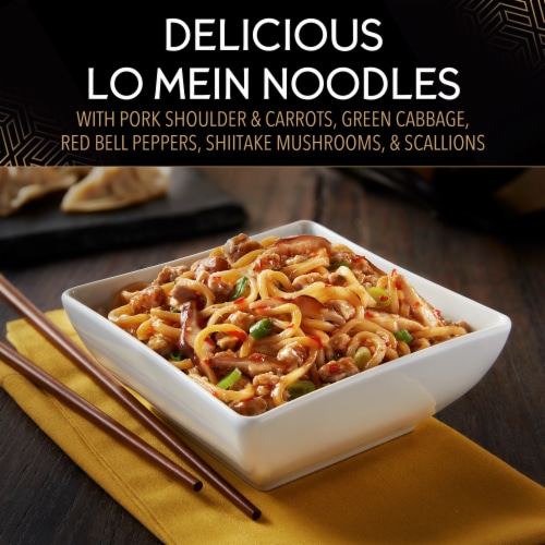 P.F. Chang's Home Menu Korean Inspired Pork Noodle Bowl Frozen Meal Perspective: left