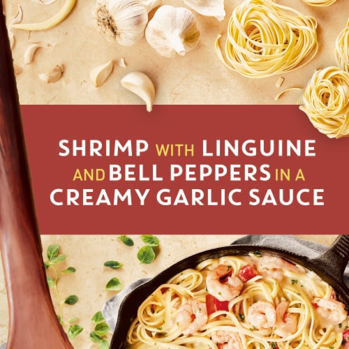 Bertolli Shrimp Scampi & Linguine Frozen Skillet Meal Perspective: left