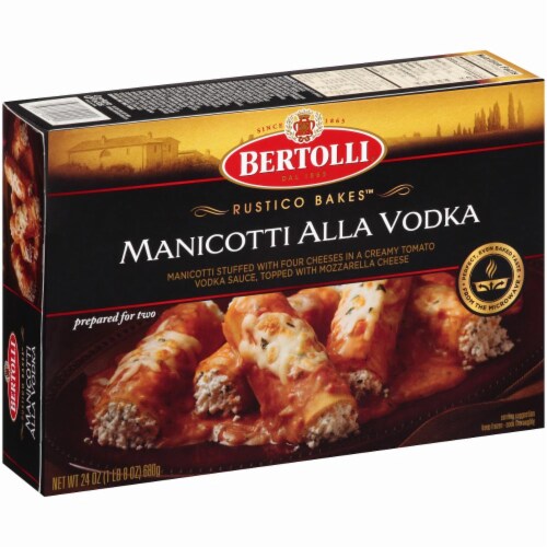 Bertolli Rustico Bakes Manicotti Alla Vodka Perspective: left