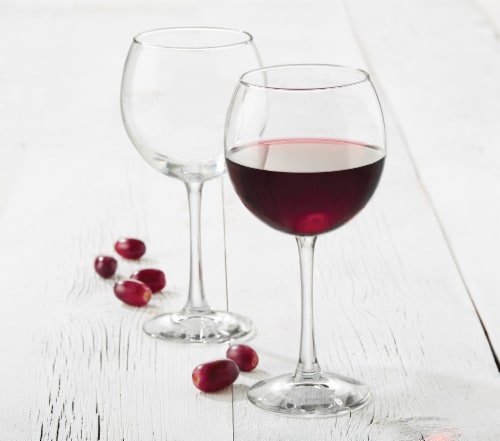 Libbey Midtown Red Wine Glasses - 4 Pack - Clear Perspective: left