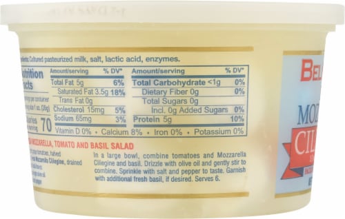 BelGioioso® Fresh Mozzarella Ciliegine Perspective: left
