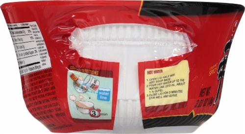 Nongshim® Gourmet Spicy Shin Bowl Noodle Soup Perspective: left