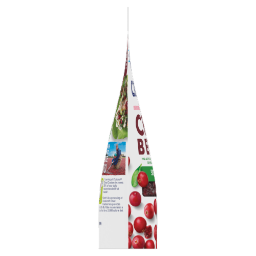 Ocean Spray® Craisins® 50% Less Sugar Dried Cranberries Perspective: left