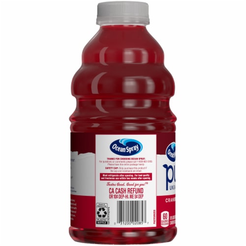 Ocean Spray® Unsweetened Pure Cranberry Juice Perspective: left