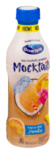 Ocean Spray Mocktails Tropical Citrus Paradise Juice Perspective: left