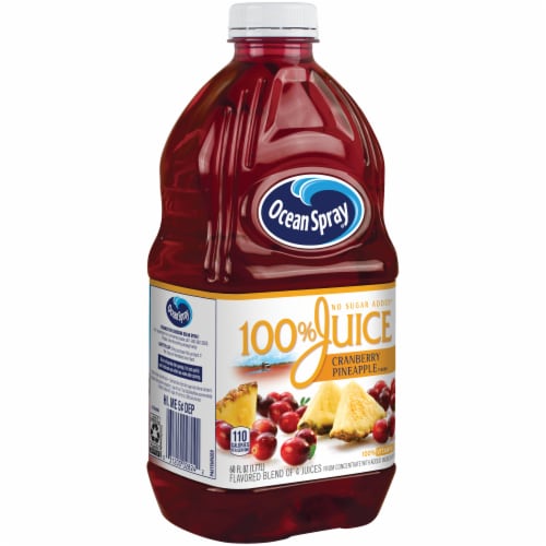 Ocean Spray 100% Cranberry Pineapple Juice Perspective: left