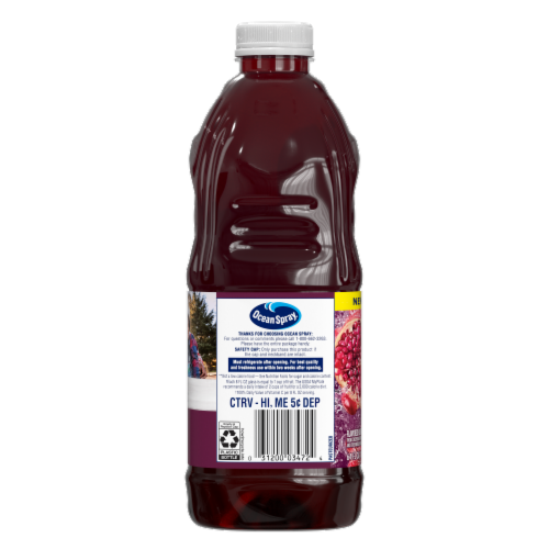 Ocean Spray® 100% Cranberry Pomegranate Juice Perspective: left