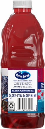 Ocean Spray Cranberry Juice Cocktail with Calcium Perspective: left