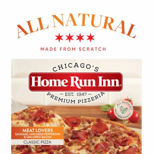 Home Run Inn Frozen Meat Lovers Classic Pizza Perspective: left
