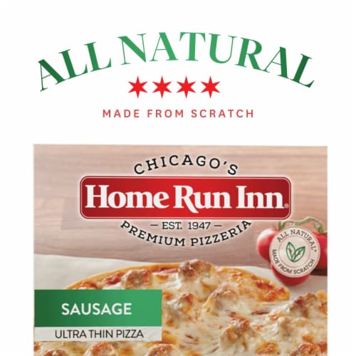 Home Run Inn Sausage Thin Crust Personal Frozen Pizza Perspective: left