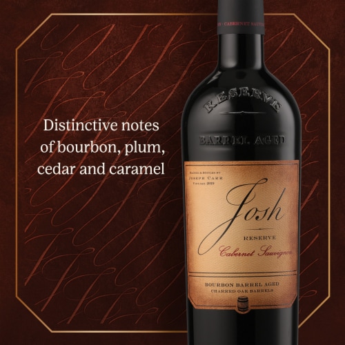 Josh Cellars Reserve Bourbon Barrel Aged Cabernet Sauvignon California Red Wine Perspective: left