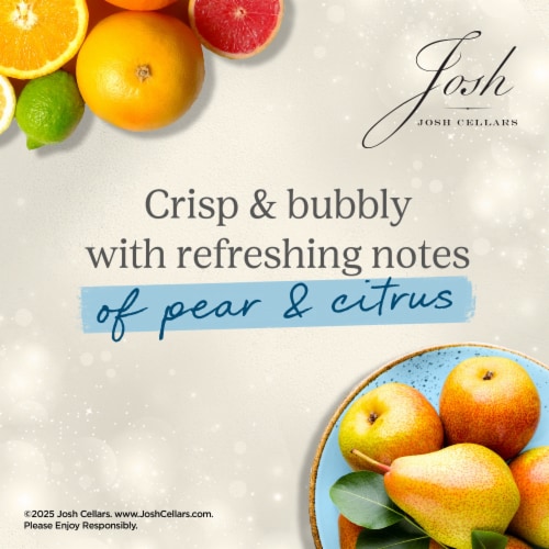 Josh Cellars Non-Alcoholic Sparkling Wine Perspective: left