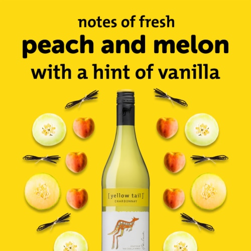 Yellow Tail Chardonnay Australian White Wine Perspective: left
