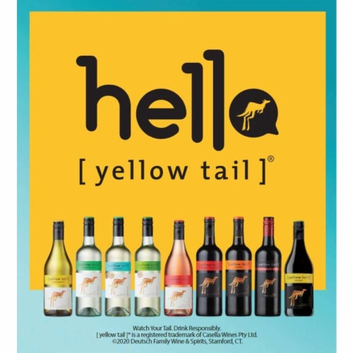 Yellow Tail Shiraz South Eastern Australia Red Wine Perspective: left