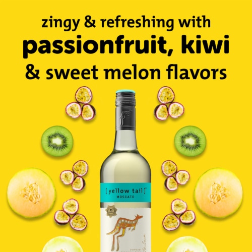 Yellow Tail Moscato Australia White Wine Perspective: left