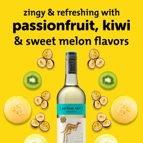 Yellow Tail Moscato Australia White Wine Perspective: left