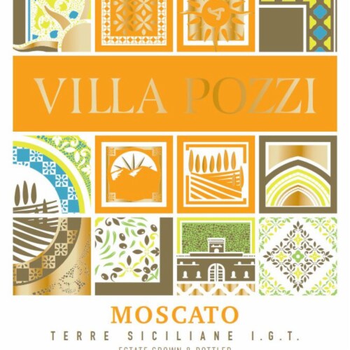 Villa Pozzi Moscato White Wine Perspective: left
