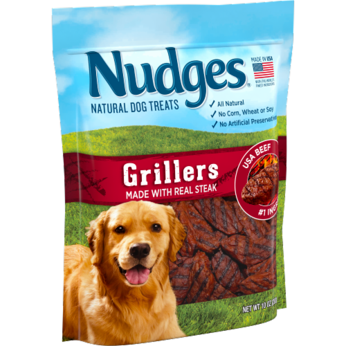 Blue Buffalo Nudges Grillers Real Beef Natural Dog Treats Perspective: left