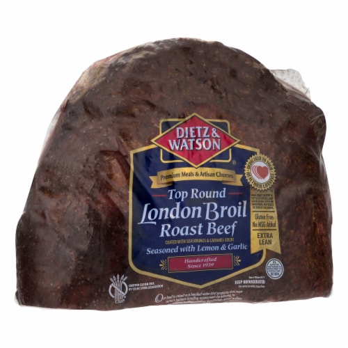 Dietz & Watson® London Broil Roast Beef Fresh Sliced Deli Meat Perspective: left