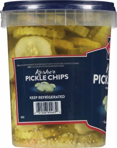 Dietz & Watson® Kosher Pickle Chips Perspective: left